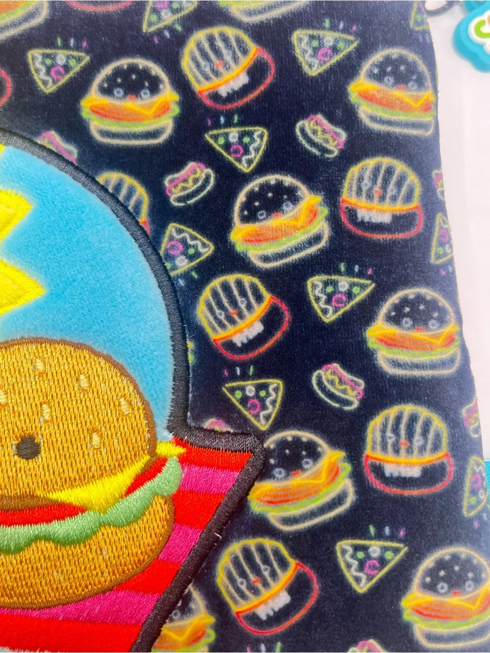 Squishmallows 'Sun's Out Buns Out' Burger Zip Pouch/Cosmetic Bag/Travel Bag